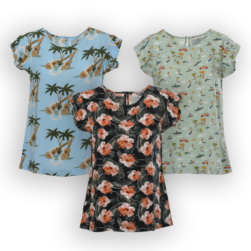 Blusa hawaiana da donna