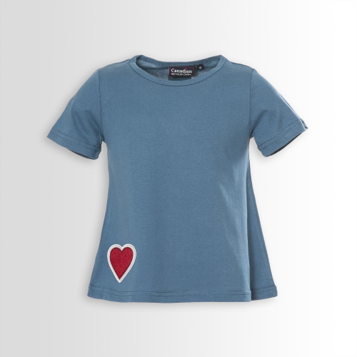 T-shirt da bimba. Cotone riciclato